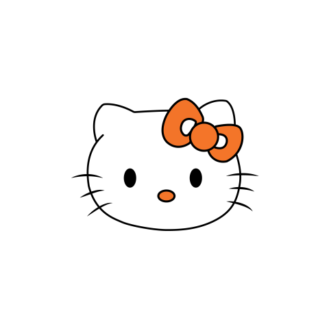 Hello kitty face png