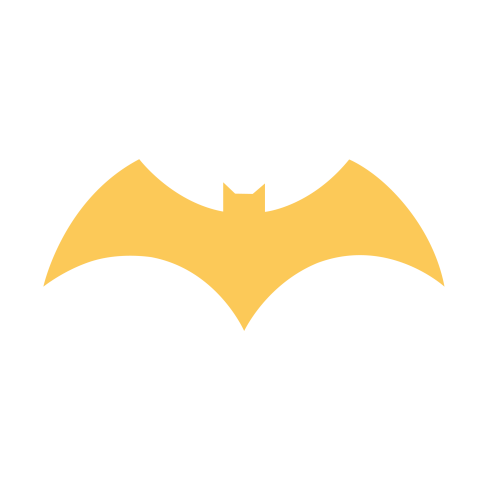 Yellow batman logo png