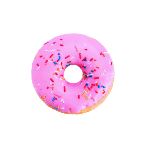 Pink sprinkle donut png