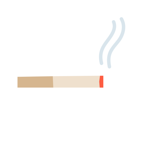 Flat Cutout Cigarette vector png download
