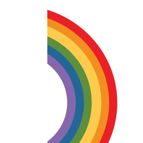 Cartoon rainbow png transparent